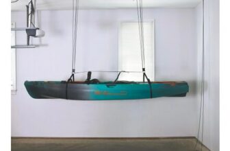 Teal Triangle Heavy-Duty Kayak Hoist with Easy-Lift Pulley