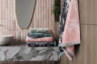 Ted Baker Bath & Hand Towel Bundle, in 4 Designs (Includes 2 Bath Towels & 1 Hand Towel) At Checkout Free Delivery