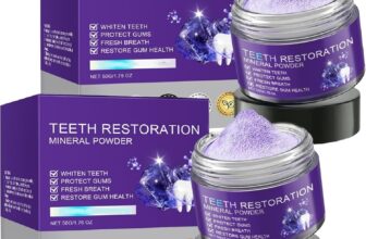 Teeth Restoration Mineral Powder, Purple Dental Restoration Mineral Powder, Effective in Strengthening Teeth and Gums for Daily Use (50G) (100G(Pack of 2))