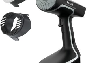 Tefal Access Steam Force Handheld Clothes Steamer, Powerful 90g/min Steam Boost, Ready To Use In 25 Seconds, Black And Silver, DT8250
