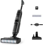 Tefal X-Clean 4 Cordless Wet and Dry Vacuum Cleaner, 50-Min Battery 2-in-1 Cleaning, Simple Self-Cleaning, Smart Sensor, Self-Propelled Brush-Roll, Edge Cleaning, Grey, GF5035M0