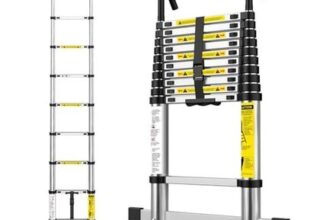 Telescopic Ladder 2.6M Aluminium Extension Loft Ladde