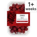 Tesco Red Seedless Grapes 500G – Clubcard Price
