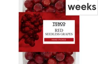 Tesco Red Seedless Grapes 500G – Clubcard Price