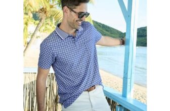 Textured Print Polo Shirt