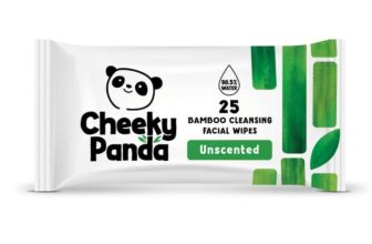 The Cheeky Panda Bamboo Facial Make Up Remover Wipes Sustainable Unscented Pack of 25 Face Wipes