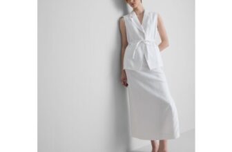 The Edit Linen Tie Detail Waistcoat