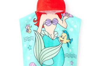 The Little Mermaid Hooded Beach Towel for Kids