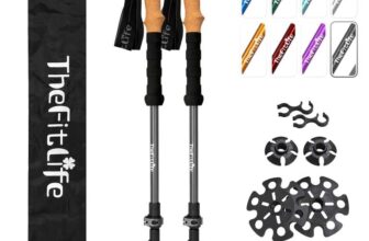 TheFitLife Trekking Poles – Lightweight 7075 Aluminum Hiking Sticks with Cork Grips – Sold by TheFitLifeEU / FBA