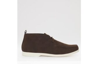 Threadbare Brown Faux Suede Moccasin Boots