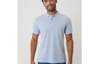 Threadbare Soft Green Two Tone Cotton Pique Polo Shirt