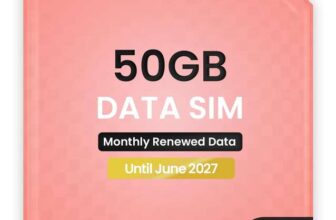 Three 50GB Data SIM Card for Portable WiFi, Routers & Phones Preloaded Monthly Until June 2027 – Sold By: Scancom_Distribution / FBA