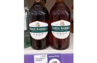 Three Barrels VSOP Brandy 1L (Nectar Price)