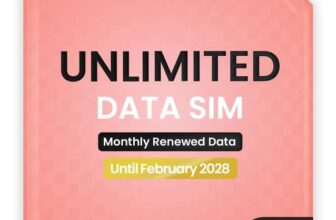 Three Unlimited Data SIM Card Preloaded Until February 2028 Dual Network (Three & Vodafone). Sold by Scancom_Distribution FBA