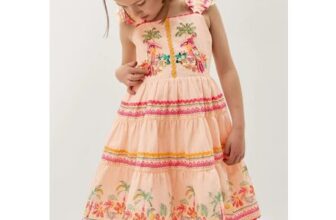Tina Tropical Toucan Embellished Dress Pink