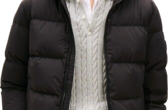 Tommy Hilfiger Mens Down Hooded Water Repellent Puffer Jacket