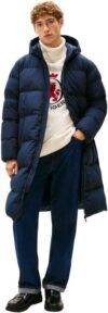 Tommy Hilfiger Mens Down Quilted Parka, Blue (Desert Sky), XXL only