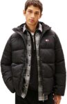 Tommy Jeans Mens Tjm Vail Hooded Puffer Ext Dm0dm22296 Puffer Jacket – Size S