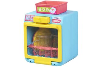 Toomies Spin & Splash Dishwasher Interactive Bath Toy with Spinning Sprayer & Accessories