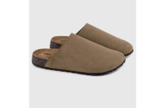 Totes Brown Microsuede Clogs Mens