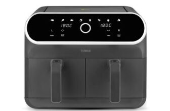 Tower Elite Dual Basket Air Fryer with 8 Presets T17194