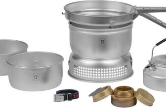 Trangia 25-2 Aluminium Cookset with Kettle and Spirit Burner, Complete Camping Cookware