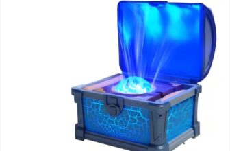 Treasure Box Northern Lights Projector, AONESY Galaxy Projector Night Light Treasure Nightlight with 8 Colors, White Noises, Timer & Remote Control for Gifts Kids Girls Boys Bedroom-Blue