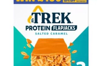 Trek Protein Flapjacks Salted Caramel 3 X 40g