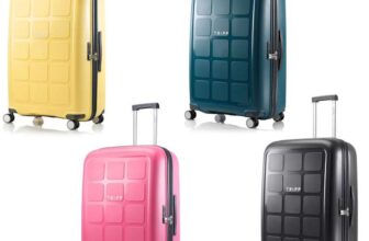 Tripp Holiday 8 Large Suitcase 5 Year Warranty – Buttermilk / Flamingo – W/Code Slate / Dark Sea Blue / Watermelon / Moss – £59.50