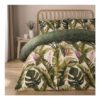 Tropical Duvet Cover Set Leaves Reversible Soft Bedding Quilt