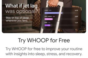Try WHOOP for free to improve your routine with insights into sleep, stress, and recovery – £5.99 return shipping cost