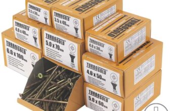 TurboGold PZ Double-Countersunk Woodscrews Trade Pack 1400 Pcs (Free C&C)