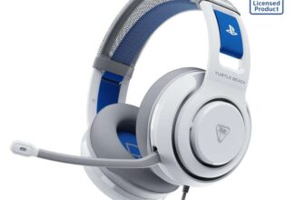 Turtle Beach Atlas 200 White Wired Gaming Headset for PS5 and PS4 – officially licensed for PlayStation