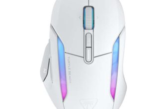 Turtle Beach Kone II Air Arctic White Wireless Ergonomic RGB Gaming Mouse