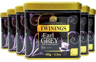 Twinings Earl Grey Loose Tea in Tin 600g (Multipack of 6 x 100g tins)