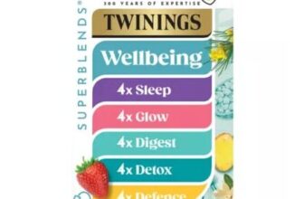 Twinings Superblends Wellbeing Collection 20 Tea Bags 37g 20pk
