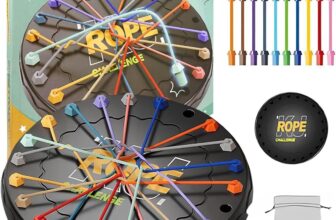 Twisted Rope Puzzle Game, Brainy Knots Puzzle Game Twisted Rope Brain Strategy RopeChallenge Toy Board Puzzle Games Brainy Knots Brain StrategyRope for Family Gathering Birthday Party