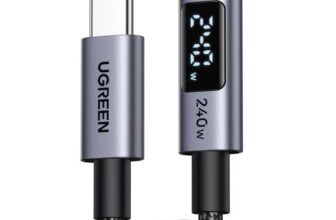 UGREEN 240W USB C to USB-C Fast Charging Cable with Built-in Digital Screen PD 3.1 1M / 2M- £9.99 – UGREEN Group Limited UK / FBA(Prime)