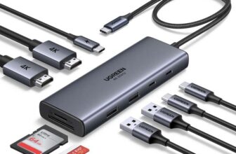 UGREEN Laptop Docking Station Dual Monitor, Revodok 9-in-1 USB C Hub, Dual 4K60Hz HDMI, 100W Power Delivery Ugreen /FBA