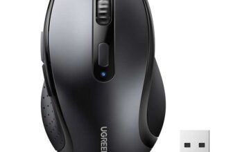 UGREEN Wireless Mouse, Silent Computer Mouse, 12-Month Battery Life, 3-Level DPI, 6 Buttons, 10M Range Prime Only Ugreen /FBA