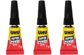 UHU Super Power Minis Glue – 3 Pack / UHU Super Power Gel 4.5g / UHU Super Power Liquid 4.5g