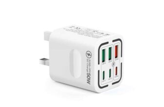 USB C Plug Fast Charge, 50W 6-Port Multi USB Charger Plug UK – Zuiaitutu – FBA