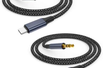 USB C to Aux Cable 1M 2Pack, USB C to 3.5mm Jack Audio Adapter Auxiliary Cord Type C Aux Cable Lead For Car Sold by BliTezz / FBA