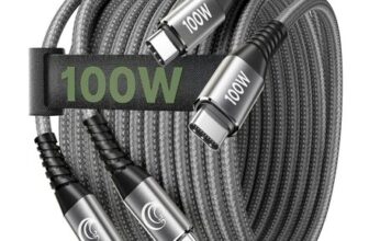 USB-C to USB-C Cable, 2m, 2-Pack, 100W Fast Charge