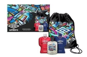 Umbro Drawstring Bag Set with 100Ml Edt, 75Ml Body Wash & Shampoo