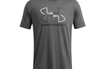 Under Armour Mens Foundation Short Sleeve Cotton (XXL) Grey