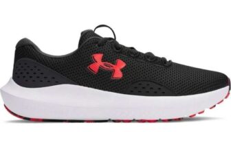 Under Armour Surge 4 Mens Running Shoes – Black (Also Blue Link Below) – Sizes 6 To 10.5