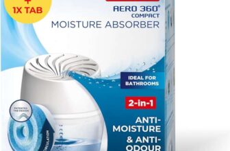 UniBond AERO 360 Humidity Absorber, 1 Device incl. 1 Refill Tab 450g – (£6.61 / £6.24 S&S)