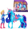 Unicorn Academy, Isabel & River Set with 2 Riding Accessories and Hair Styling Tool, Dolls and Unicorn Toys for Girls Aged 4 and up