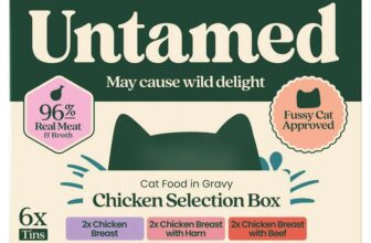 Untamed Chicken Selection Box in Gravy Cat Food 6 x 75g – Clubcard Price